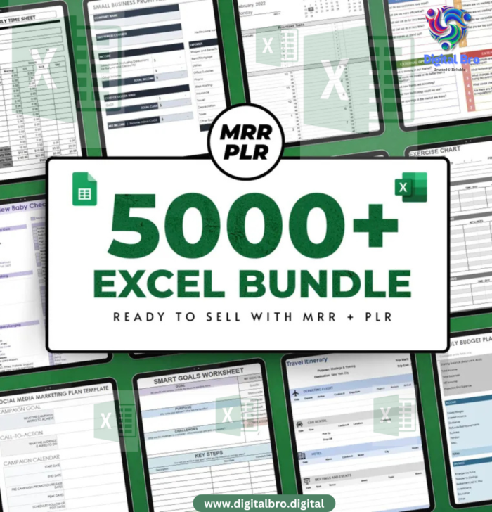 5000+Excel Ready Templates